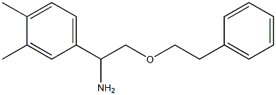 1-(3,4-dimethylphenyl)-2-(2-phenylethoxy)ethan-1-amine Struktur