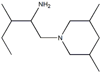 1-(3,5-dimethylpiperidin-1-yl)-3-methylpentan-2-amine Struktur