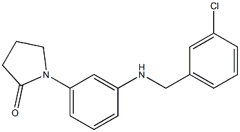 1-(3-{[(3-chlorophenyl)methyl]amino}phenyl)pyrrolidin-2-one Struktur