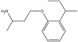 1-(3-aminobutoxy)-2-(butan-2-yl)benzene Struktur