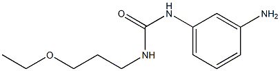 1-(3-aminophenyl)-3-(3-ethoxypropyl)urea Struktur