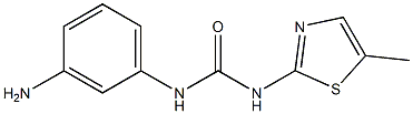 1-(3-aminophenyl)-3-(5-methyl-1,3-thiazol-2-yl)urea Struktur