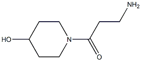 1-(3-aminopropanoyl)piperidin-4-ol Struktur