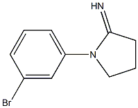 1-(3-bromophenyl)pyrrolidin-2-imine Struktur