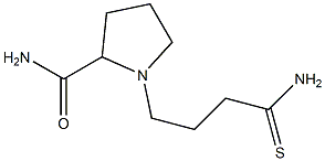 1-(3-carbamothioylpropyl)pyrrolidine-2-carboxamide Struktur