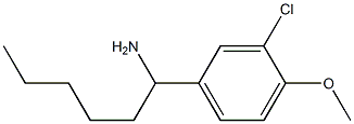 1-(3-chloro-4-methoxyphenyl)hexan-1-amine Struktur