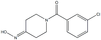 1-(3-chlorobenzoyl)piperidin-4-one oxime Struktur