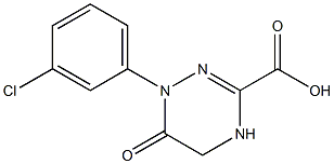 1-(3-chlorophenyl)-6-oxo-1,4,5,6-tetrahydro-1,2,4-triazine-3-carboxylic acid Struktur