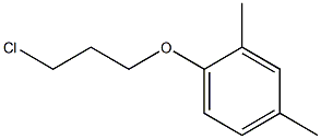 1-(3-chloropropoxy)-2,4-dimethylbenzene Struktur