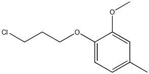 1-(3-chloropropoxy)-2-methoxy-4-methylbenzene Struktur