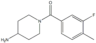 1-(3-fluoro-4-methylbenzoyl)piperidin-4-amine Struktur