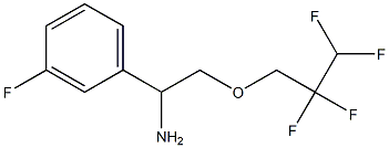 1-(3-fluorophenyl)-2-(2,2,3,3-tetrafluoropropoxy)ethan-1-amine Struktur