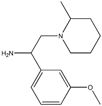 1-(3-methoxyphenyl)-2-(2-methylpiperidin-1-yl)ethanamine Struktur