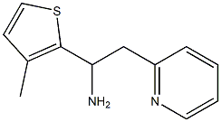 1-(3-methylthiophen-2-yl)-2-(pyridin-2-yl)ethan-1-amine Struktur