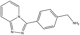 1-(4-[1,2,4]triazolo[4,3-a]pyridin-3-ylphenyl)methanamine Struktur