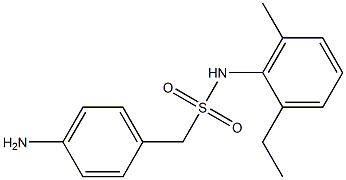 1-(4-aminophenyl)-N-(2-ethyl-6-methylphenyl)methanesulfonamide Struktur