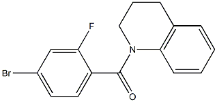 1-(4-bromo-2-fluorobenzoyl)-1,2,3,4-tetrahydroquinoline Struktur