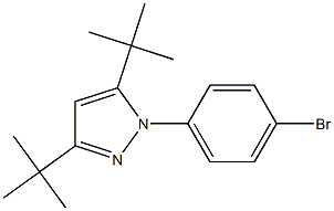 1-(4-bromophenyl)-3,5-di-tert-butyl-1H-pyrazole Struktur