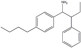 1-(4-butylphenyl)-2-phenylbutan-1-amine Struktur