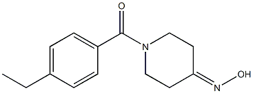 1-(4-ethylbenzoyl)piperidin-4-one oxime Struktur