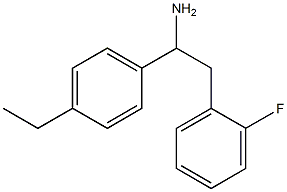 1-(4-ethylphenyl)-2-(2-fluorophenyl)ethan-1-amine Struktur