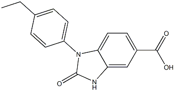 1-(4-ethylphenyl)-2-oxo-2,3-dihydro-1H-1,3-benzodiazole-5-carboxylic acid Struktur