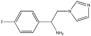 1-(4-fluorophenyl)-2-(1H-imidazol-1-yl)ethanamine Struktur