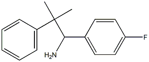 1-(4-fluorophenyl)-2-methyl-2-phenylpropan-1-amine Struktur