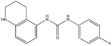 1-(4-fluorophenyl)-3-1,2,3,4-tetrahydroquinolin-5-ylurea Struktur