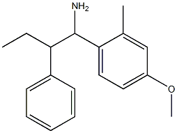 1-(4-methoxy-2-methylphenyl)-2-phenylbutan-1-amine Struktur