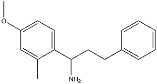 1-(4-methoxy-2-methylphenyl)-3-phenylpropan-1-amine Struktur