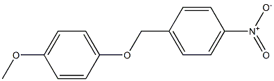 1-(4-methoxyphenoxymethyl)-4-nitrobenzene Struktur