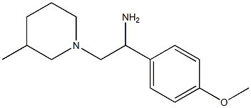 1-(4-methoxyphenyl)-2-(3-methylpiperidin-1-yl)ethanamine Struktur