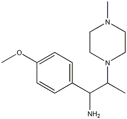 1-(4-methoxyphenyl)-2-(4-methylpiperazin-1-yl)propan-1-amine Struktur