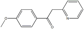 1-(4-methoxyphenyl)-2-(pyridin-2-yl)ethan-1-one Struktur