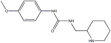 1-(4-methoxyphenyl)-3-(piperidin-2-ylmethyl)urea Struktur