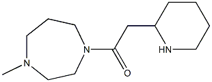 1-(4-methyl-1,4-diazepan-1-yl)-2-(piperidin-2-yl)ethan-1-one Struktur