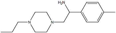 1-(4-methylphenyl)-2-(4-propylpiperazin-1-yl)ethanamine Struktur