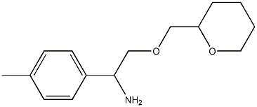 1-(4-methylphenyl)-2-(oxan-2-ylmethoxy)ethan-1-amine Struktur