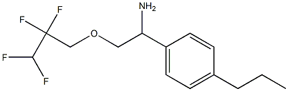 1-(4-propylphenyl)-2-(2,2,3,3-tetrafluoropropoxy)ethan-1-amine Struktur