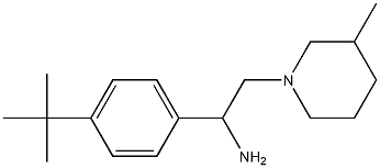 1-(4-tert-butylphenyl)-2-(3-methylpiperidin-1-yl)ethan-1-amine Struktur