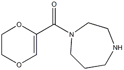 1-(5,6-dihydro-1,4-dioxin-2-ylcarbonyl)-1,4-diazepane Struktur