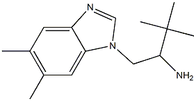 1-(5,6-dimethyl-1H-1,3-benzodiazol-1-yl)-3,3-dimethylbutan-2-amine Struktur