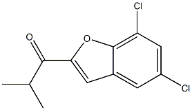 1-(5,7-dichloro-1-benzofuran-2-yl)-2-methylpropan-1-one Struktur