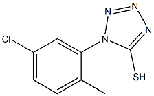 1-(5-chloro-2-methylphenyl)-1H-1,2,3,4-tetrazole-5-thiol Struktur