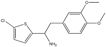 1-(5-chlorothiophen-2-yl)-2-(3,4-dimethoxyphenyl)ethan-1-amine Struktur