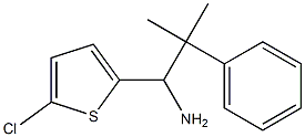 1-(5-chlorothiophen-2-yl)-2-methyl-2-phenylpropan-1-amine Struktur