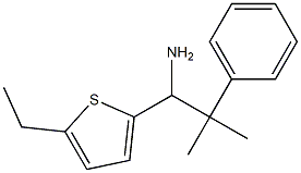 1-(5-ethylthiophen-2-yl)-2-methyl-2-phenylpropan-1-amine Struktur