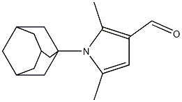 1-(adamantan-1-yl)-2,5-dimethyl-1H-pyrrole-3-carbaldehyde Struktur