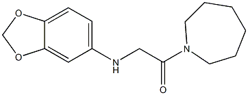 1-(azepan-1-yl)-2-(2H-1,3-benzodioxol-5-ylamino)ethan-1-one Struktur